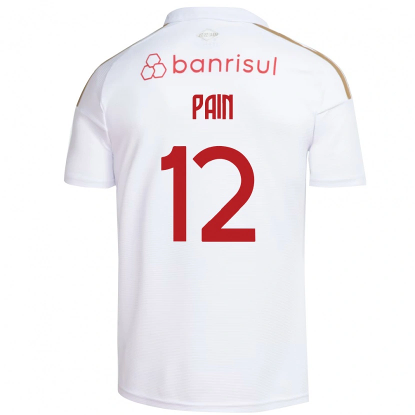 Danxen Homem Camisola Luan Pain #12 Branco Vermelho Alternativa 2026/27 Camisa Brasil
