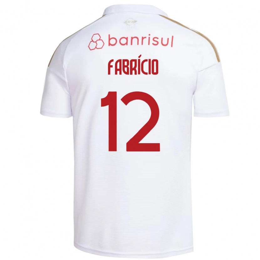 Danxen Homem Camisola Fabrício #12 Branco Vermelho Alternativa 2026/27 Camisa Brasil