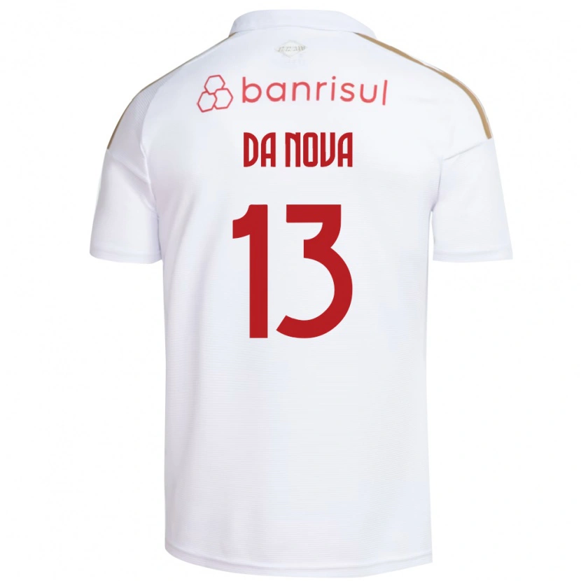 Danxen Homem Camisola Érick Da Nova #13 Branco Vermelho Alternativa 2026/27 Camisa Brasil