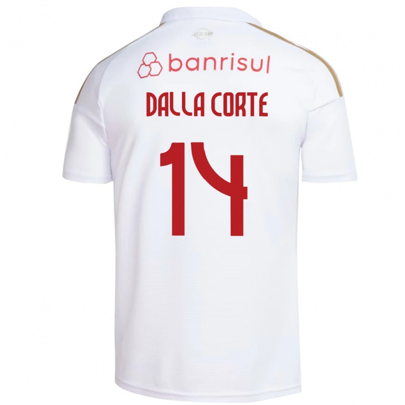 Danxen Homem Camisola João Dalla Corte #14 Branco Vermelho Alternativa 2026/27 Camisa Brasil