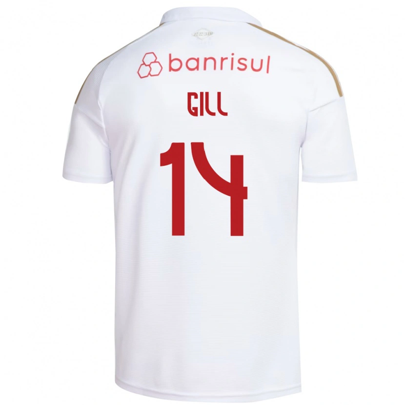 Danxen Homem Camisola Antonio Gill #14 Branco Vermelho Alternativa 2026/27 Camisa Brasil