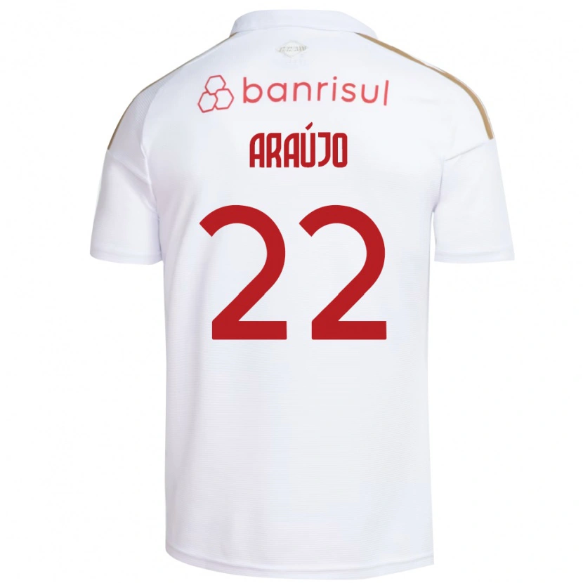 Danxen Homem Camisola Kelwin Araújo #22 Branco Vermelho Alternativa 2026/27 Camisa Brasil