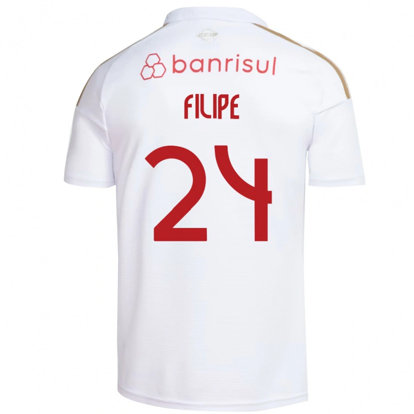 Danxen Homem Camisola Filipe Sírio #24 Branco Vermelho Alternativa 2026/27 Camisa Brasil