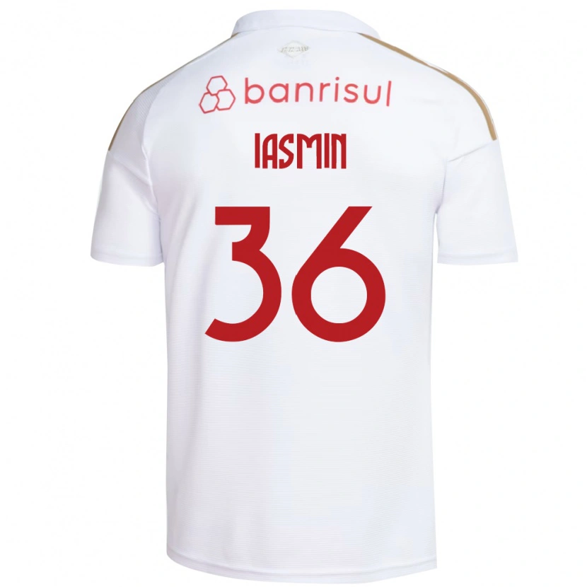 Danxen Homem Camisola Iasmin #36 Branco Vermelho Alternativa 2026/27 Camisa Brasil