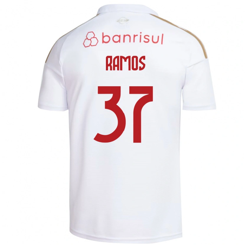 Danxen Homem Camisola Lucas Ramos #37 Branco Vermelho Alternativa 2026/27 Camisa Brasil