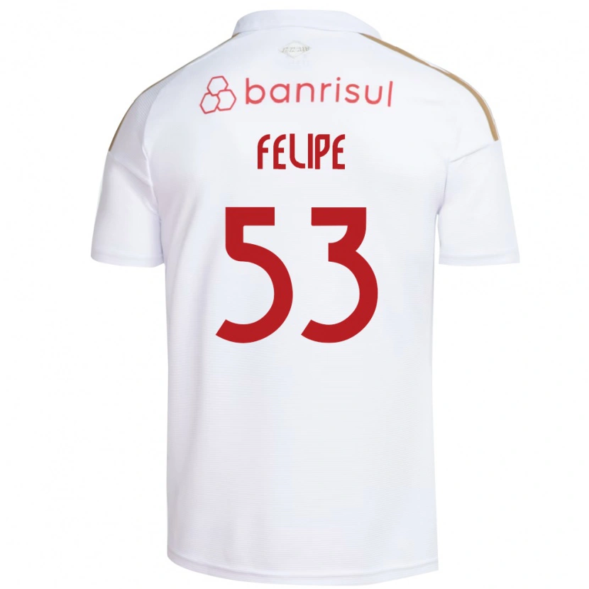 Danxen Homem Camisola Luiz Felipe #53 Branco Vermelho Alternativa 2026/27 Camisa Brasil