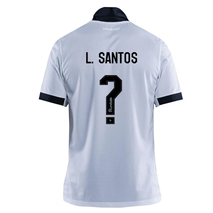 Danxen Homem Camisola Leo Santos #0 Preto Branco Alternativa 2026/27 Camisa Brasil