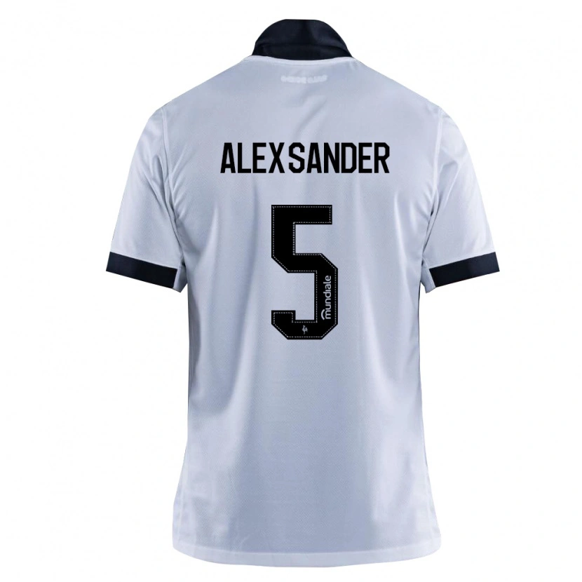 Danxen Homem Camisola Alexsander Cristhian Gomes Da Costa #5 Preto Branco Alternativa 2026/27 Camisa Brasil