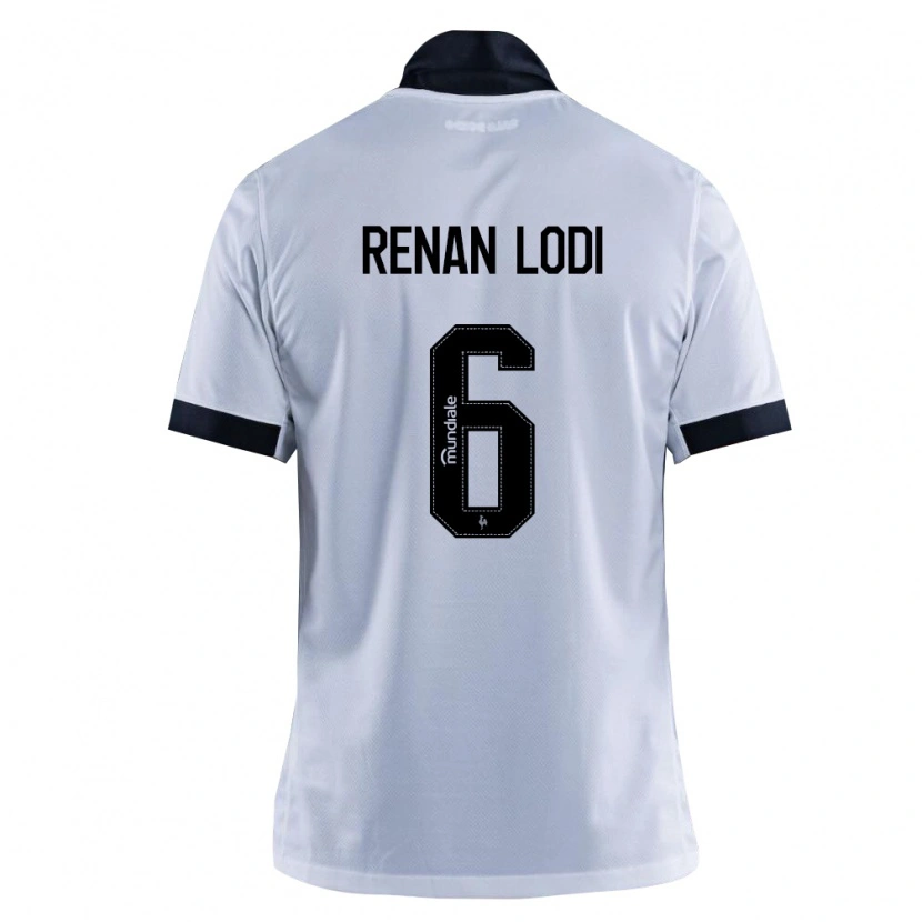 Danxen Homem Camisola Renan Lodi #6 Preto Branco Alternativa 2026/27 Camisa Brasil