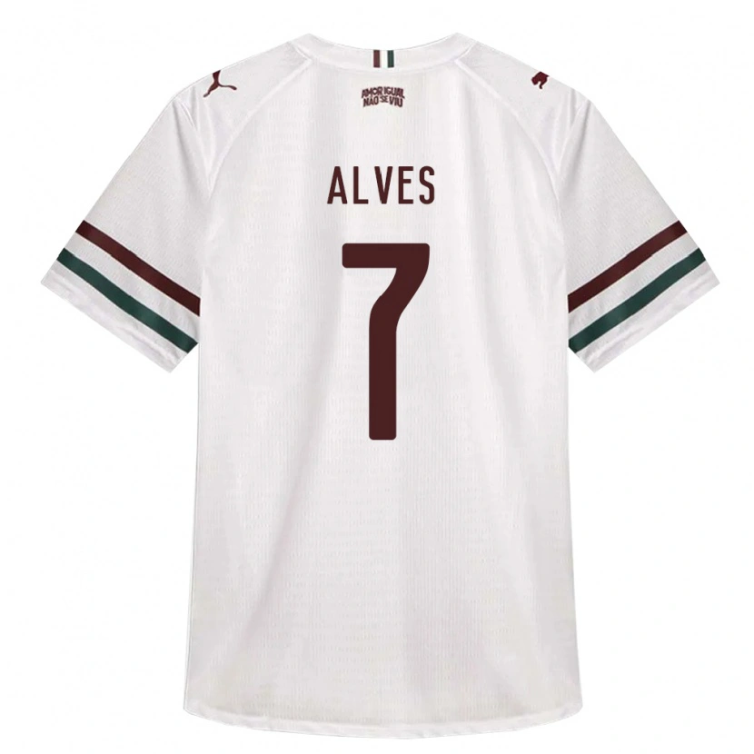 Danxen Homem Camisola Geovana Alves #7 Branco Verde Borgonha Alternativa 2026/27 Camisa Brasil