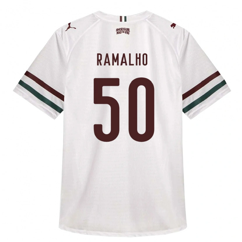 Danxen Homem Camisola Gustavo Ramalho #50 Branco Verde Borgonha Alternativa 2026/27 Camisa Brasil