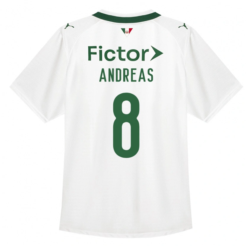 Danxen Homem Camisola Andreas Pereira #8 Verde Branco Alternativa 2026/27 Camisa Brasil