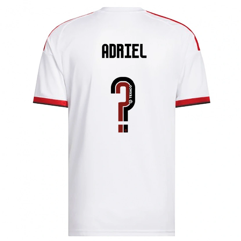 Danxen Homem Camisola Adriel #0 Branco Vermelho Preto Alternativa 2026/27 Camisa Brasil