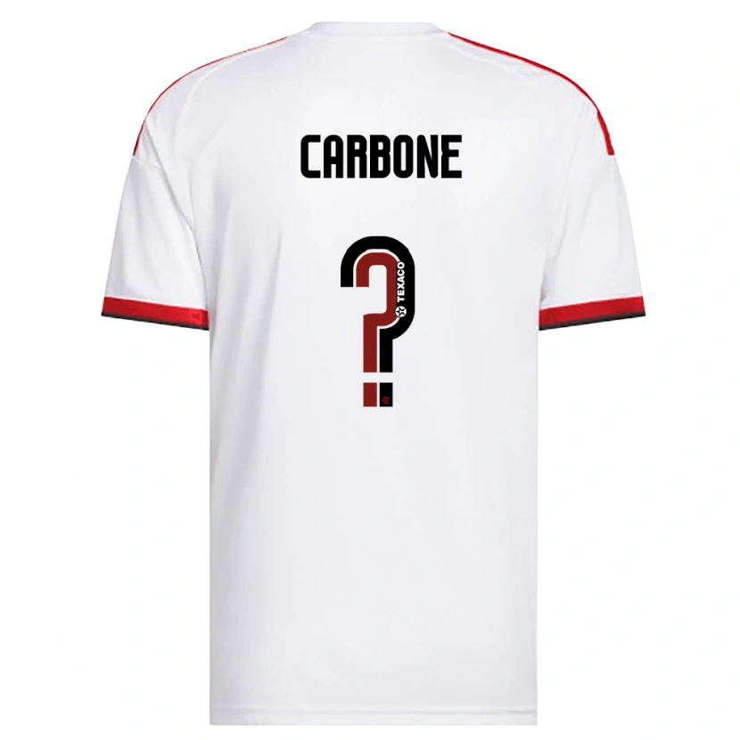 Danxen Homem Camisola Carbone #0 Branco Vermelho Preto Alternativa 2026/27 Camisa Brasil