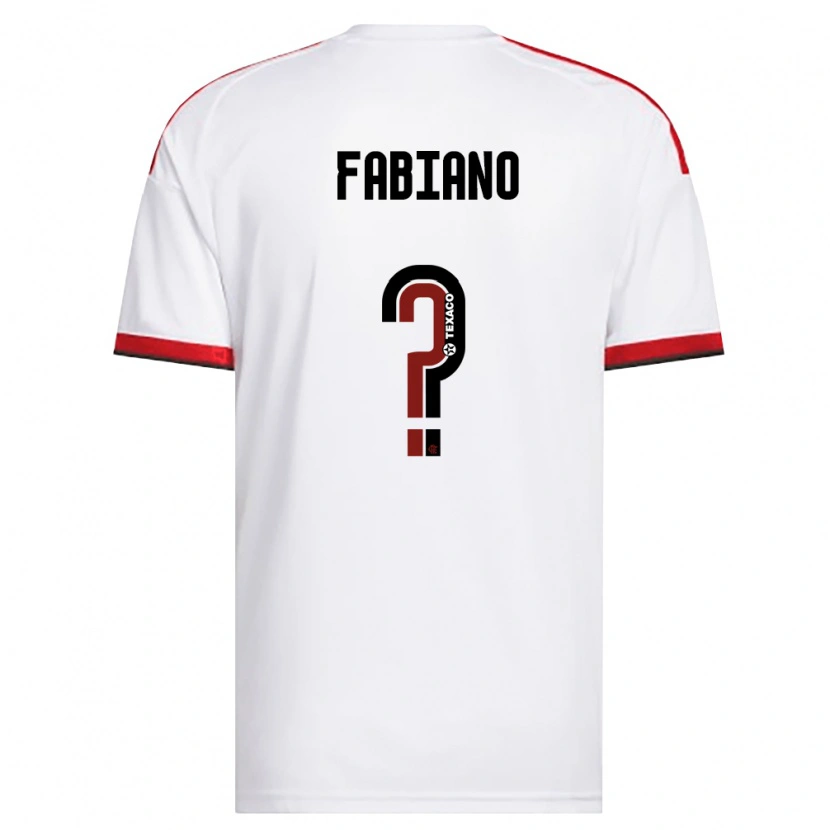 Danxen Homem Camisola Fabiano #0 Branco Vermelho Preto Alternativa 2026/27 Camisa Brasil
