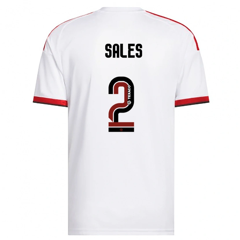 Danxen Homem Camisola Daniel Sales #2 Branco Vermelho Preto Alternativa 2026/27 Camisa Brasil