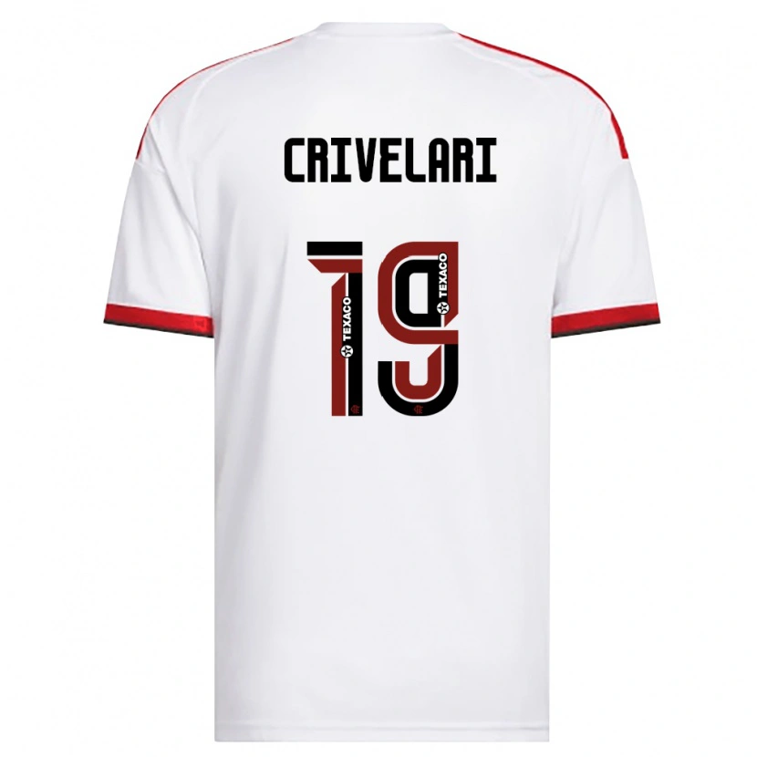 Danxen Homem Camisola Crivelari #19 Branco Vermelho Preto Alternativa 2026/27 Camisa Brasil