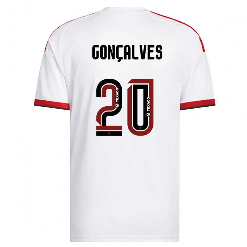 Danxen Homem Camisola Matheus Gonçalves #20 Branco Vermelho Preto Alternativa 2026/27 Camisa Brasil
