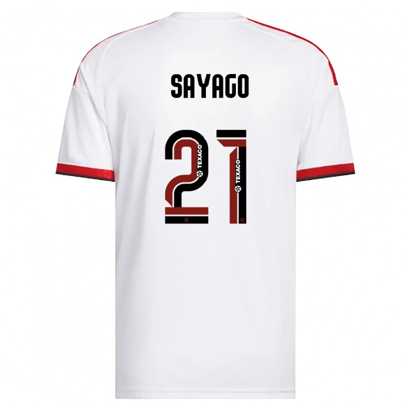 Danxen Homem Camisola Juan Sayago #21 Branco Vermelho Preto Alternativa 2026/27 Camisa Brasil
