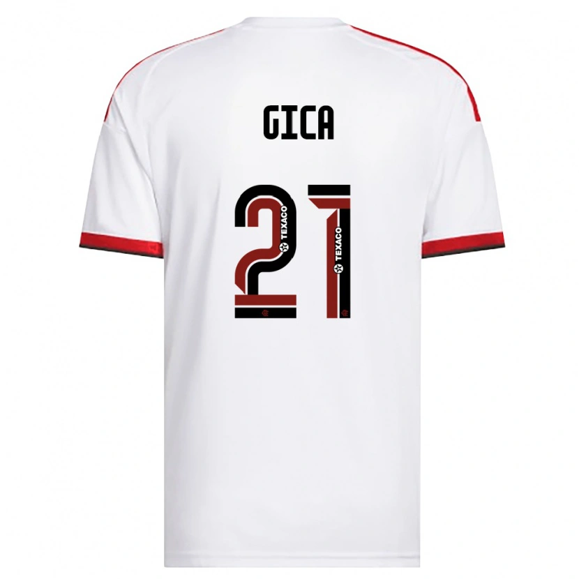 Danxen Homem Camisola Gica #21 Branco Vermelho Preto Alternativa 2026/27 Camisa Brasil