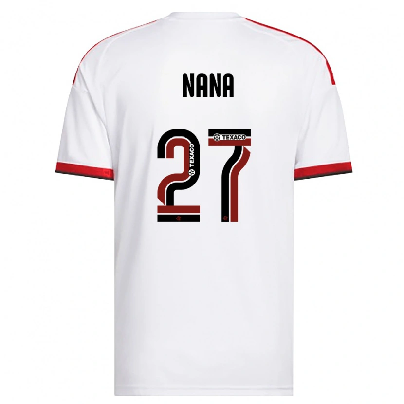 Danxen Homem Camisola Nana #27 Branco Vermelho Preto Alternativa 2026/27 Camisa Brasil