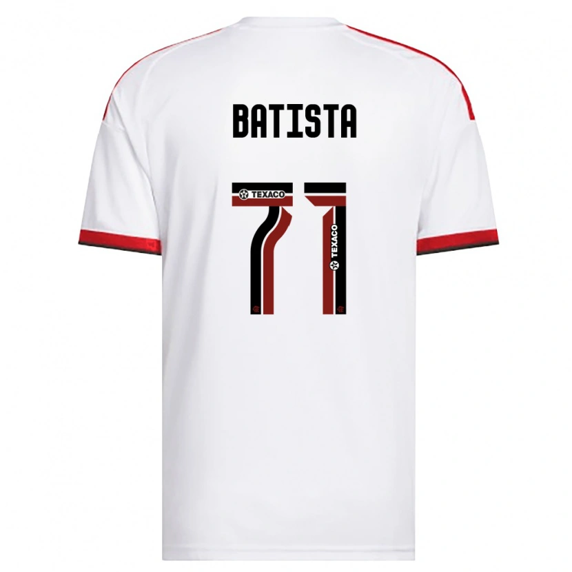 Danxen Homem Camisola Pedro Batista #71 Branco Vermelho Preto Alternativa 2026/27 Camisa Brasil