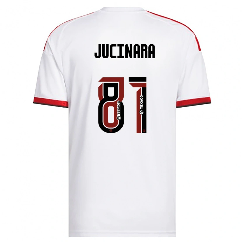 Danxen Homem Camisola Jucinara #81 Branco Vermelho Preto Alternativa 2026/27 Camisa Brasil