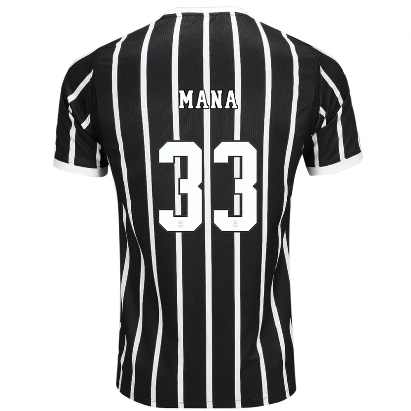 Danxen Homem Camisola Léo Mana #33 Preto Branco Vermelho Alternativa 2026/27 Camisa Brasil