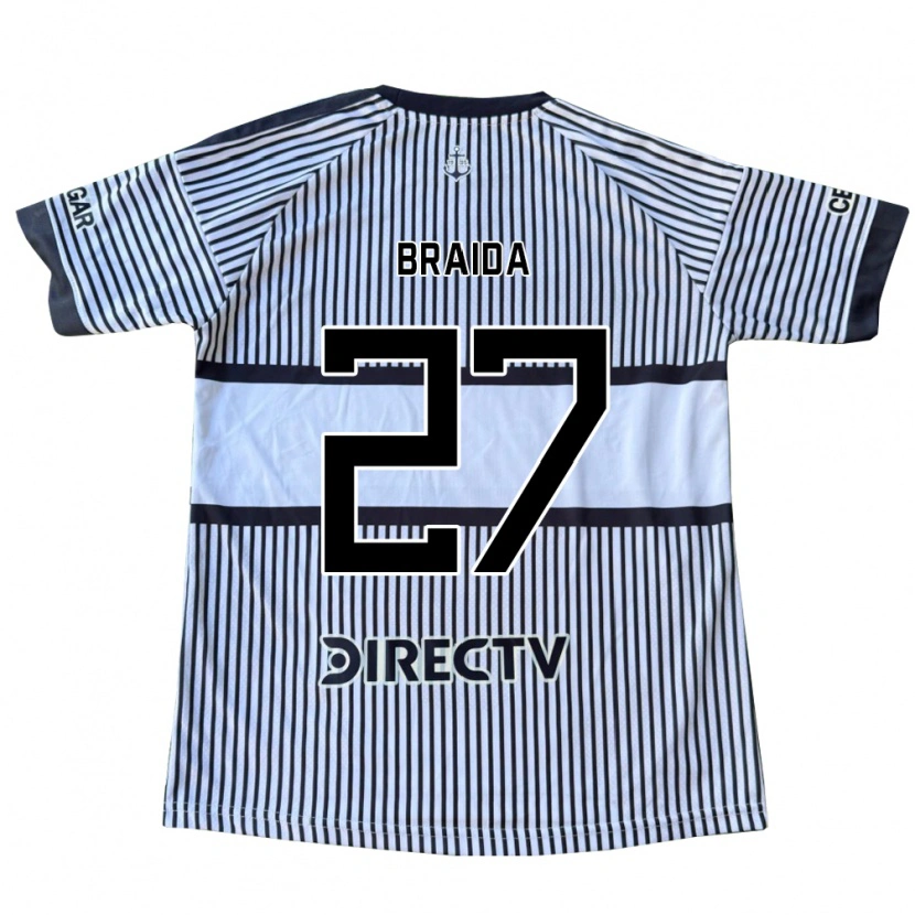Danxen Homem Camisola Malcom Braida #27 Branco Preto Amarelo Alternativa 2026/27 Camisa Brasil