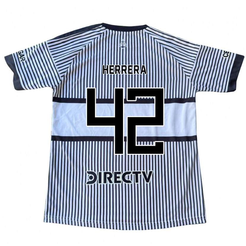 Danxen Homem Camisola Facundo Herrera #42 Branco Preto Amarelo Alternativa 2026/27 Camisa Brasil