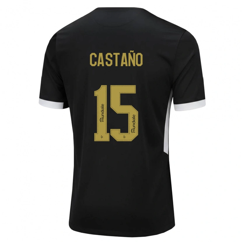 Danxen Homem Camisola Kevin Castaño #15 Preto Branco Amarelo Principal 2026/27 Camisa Brasil