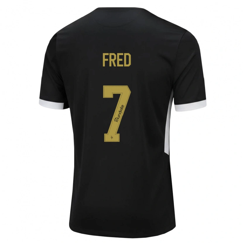 Danxen Homem Camisola Frederico Rodrigues De Paula Santos #7 Preto Branco Amarelo Principal 2026/27 Camisa Brasil