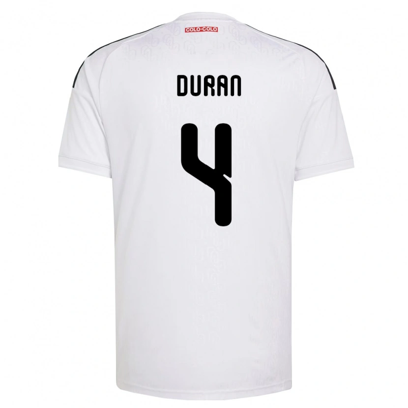 Danxen Mulher Camisola Elisa Durán #4 Branco Preto Principal 2026/27 Camisa Brasil