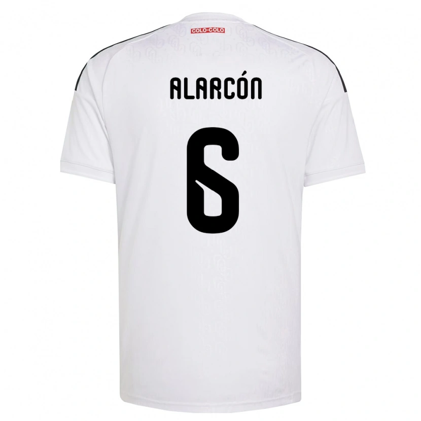 Danxen Mulher Camisola Tomás Alarcón #6 Branco Preto Principal 2026/27 Camisa Brasil