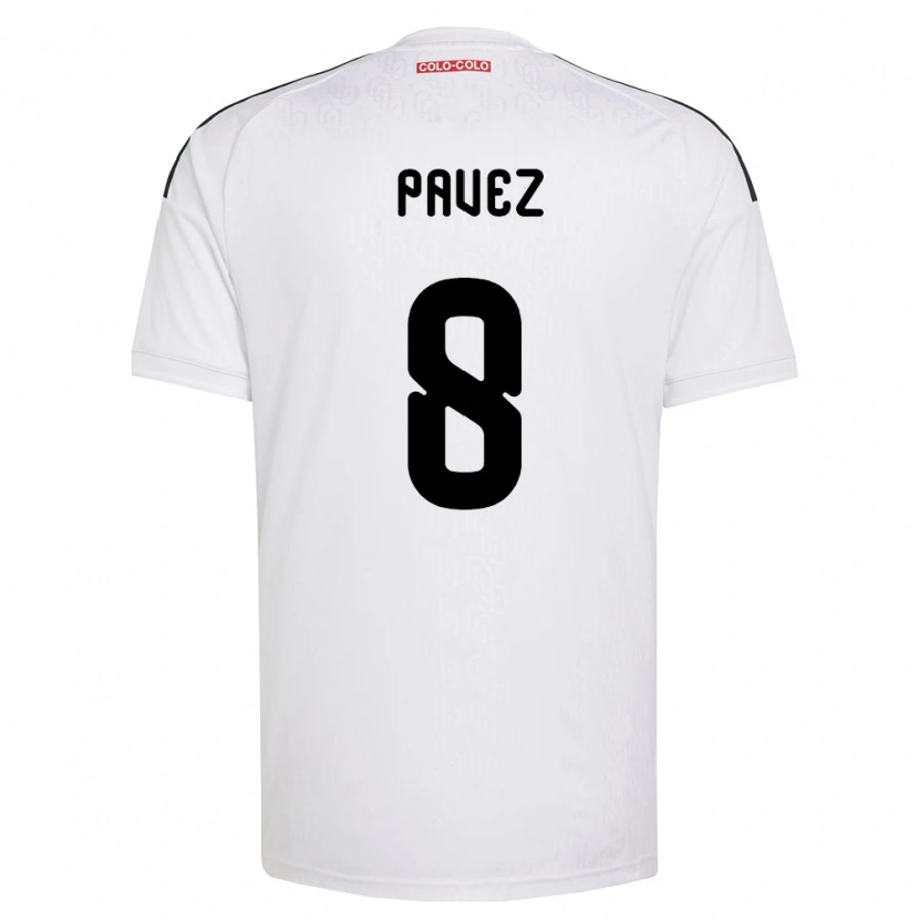 Danxen Mulher Camisola Esteban Pavez #8 Branco Preto Principal 2026/27 Camisa Brasil