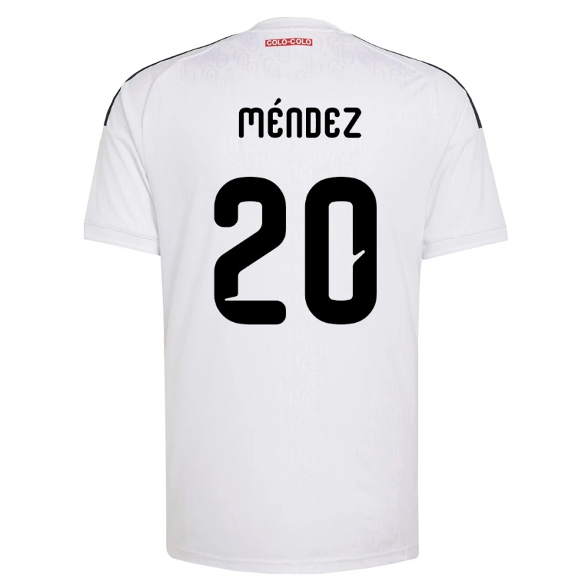 Danxen Mulher Camisola Javier Méndez #20 Branco Preto Principal 2026/27 Camisa Brasil