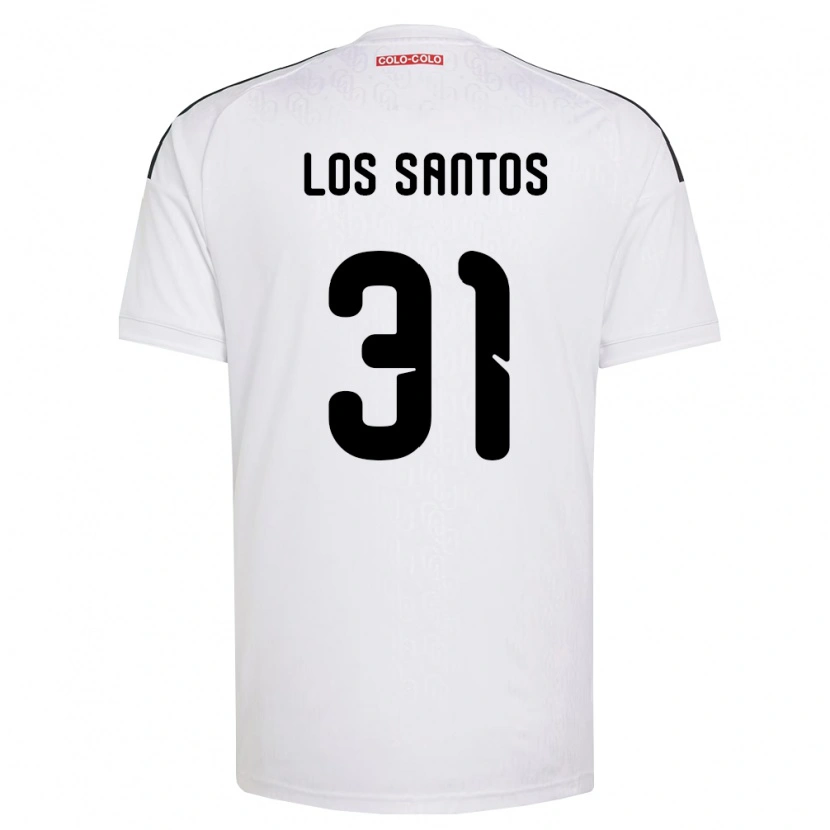 Danxen Mulher Camisola Matías De Los Santos #31 Branco Preto Principal 2026/27 Camisa Brasil