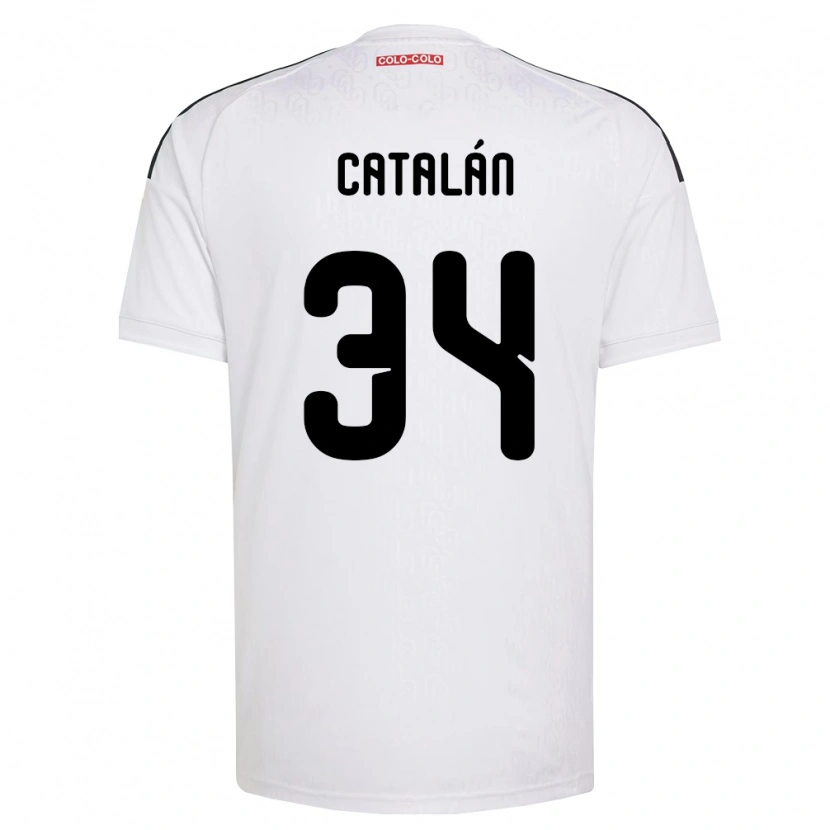 Danxen Mulher Camisola Rodrigo Catalán #34 Branco Preto Principal 2026/27 Camisa Brasil