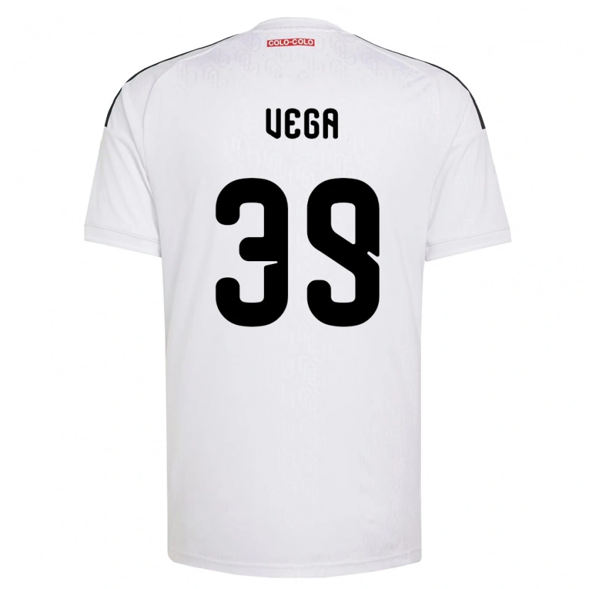 Danxen Mulher Camisola Sebastián Vega #39 Branco Preto Principal 2026/27 Camisa Brasil