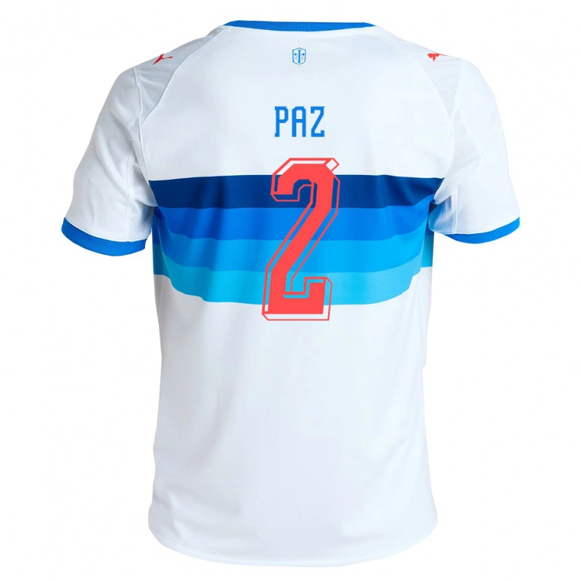 Danxen Mulher Camisola Nehuen Paz #2 Branco Azul Celeste Principal 2026/27 Camisa Brasil