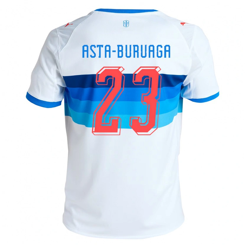 Danxen Mulher Camisola Tomás Asta-Buruaga #23 Branco Azul Celeste Principal 2026/27 Camisa Brasil