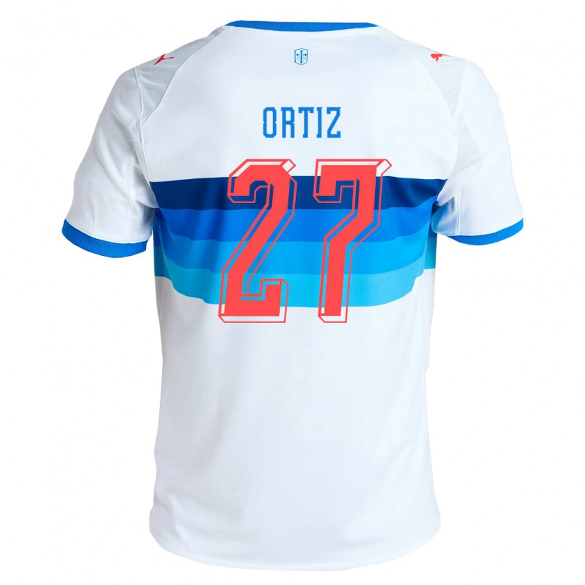 Danxen Mulher Camisola Jorge Ortiz #27 Branco Azul Celeste Principal 2026/27 Camisa Brasil