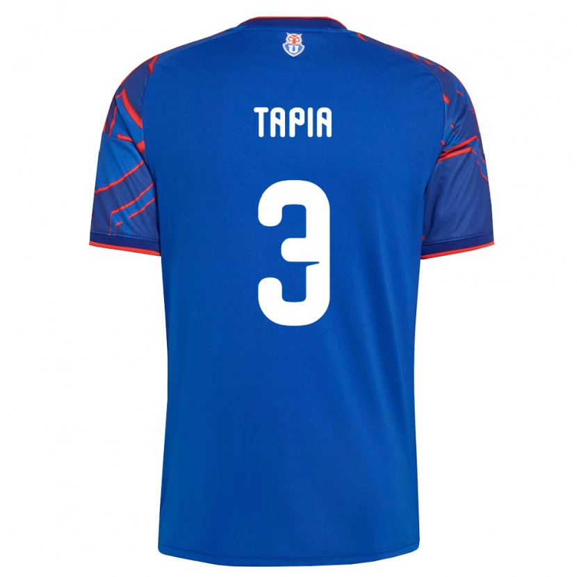 Danxen Mulher Camisola Ignacio Tapia #3 Azul Real Vermelho Principal 2026/27 Camisa Brasil