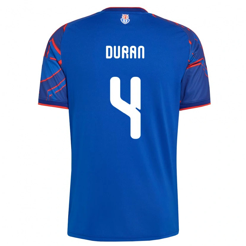 Danxen Mulher Camisola Ignacia Durán #4 Azul Real Vermelho Principal 2026/27 Camisa Brasil