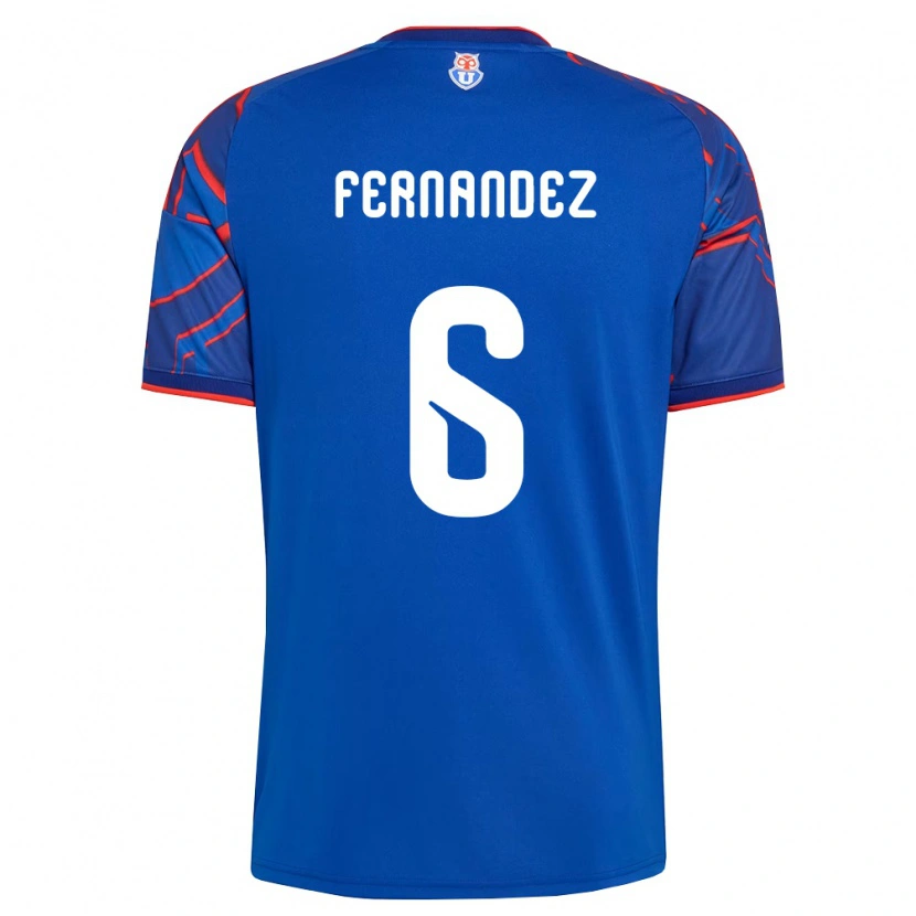 Danxen Mulher Camisola Nicolás Fernández #6 Azul Real Vermelho Principal 2026/27 Camisa Brasil