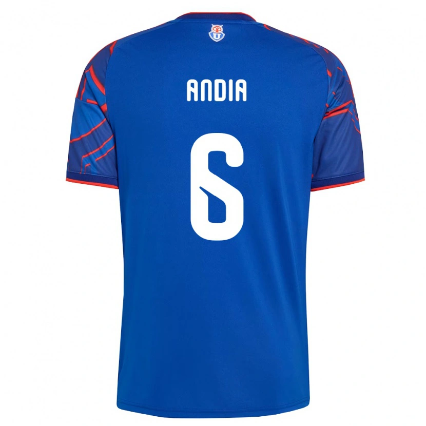 Danxen Mulher Camisola Yonathan Andía #6 Azul Real Vermelho Principal 2026/27 Camisa Brasil