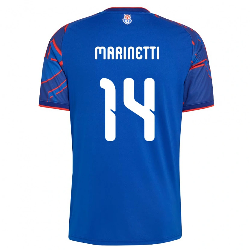 Danxen Mulher Camisola Nicolás Marinetti #14 Azul Real Vermelho Principal 2026/27 Camisa Brasil