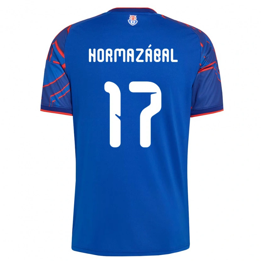 Danxen Mulher Camisola Fabián Hormazábal #17 Azul Real Vermelho Principal 2026/27 Camisa Brasil