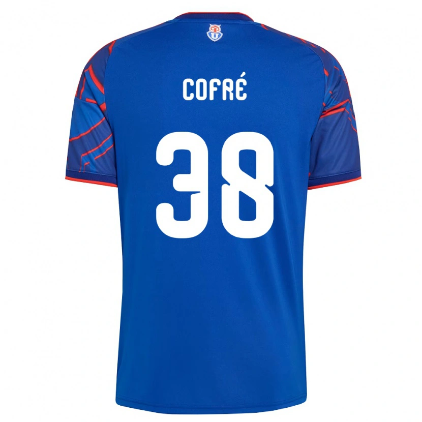 Danxen Mulher Camisola Diego Cofré #38 Azul Real Vermelho Principal 2026/27 Camisa Brasil