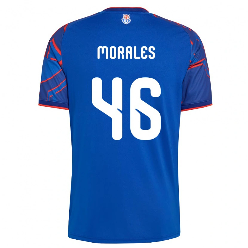 Danxen Mulher Camisola Bastián Morales #46 Azul Real Vermelho Principal 2026/27 Camisa Brasil